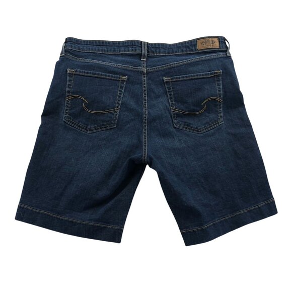 Levis Signature Womens Jean Shorts Size 12 Blue Denim Casual Summer Classic - Picture 2 of 16